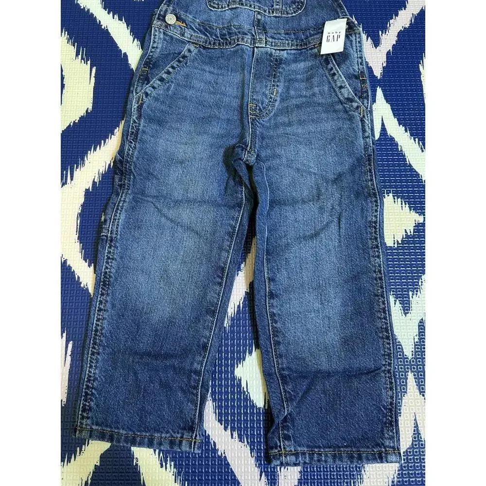 100% Cotton! 🌎 Baby Gap Denim Overalls Sz. 3yrs. by Loving Kindness Everyday - Picture 5 of 13